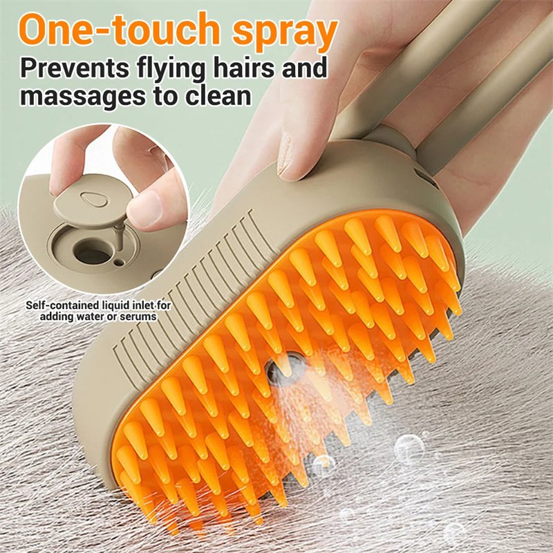Cat Steam Brush Steamy Dog Brush 3 In 1 Electric Spray Cat Hair Brushes For Massage Pet Grooming Comb Hair Removal Combs Pet Products – Image 4
