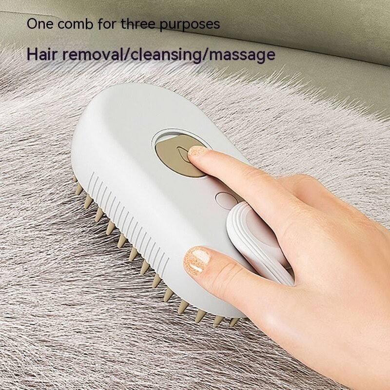 Cat Steam Brush Steamy Dog Brush 3 In 1 Electric Spray Cat Hair Brushes For Massage Pet Grooming Comb Hair Removal Combs Pet Products – Image 2